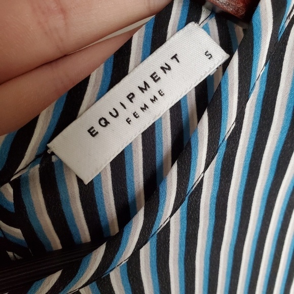 Equipment Silk Striped Owen Dress size S - Picture 4 of 6
